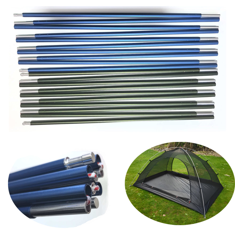 1pc 8.5mm 7001 Aluminum Alloy Tent Poles Replacement 3.6M-4.05M Lightweight Tent Support Rod for Camping Hiking Outdoor Tent Repair
