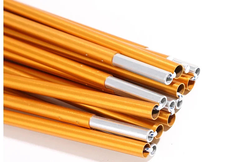 11mm Aluminum Alloy Tent Rods Provide Stable Support for Camping Hiking Tents. Sizes 401cm To 718cm Available. Great Replacement for Worn or Broken Poles.