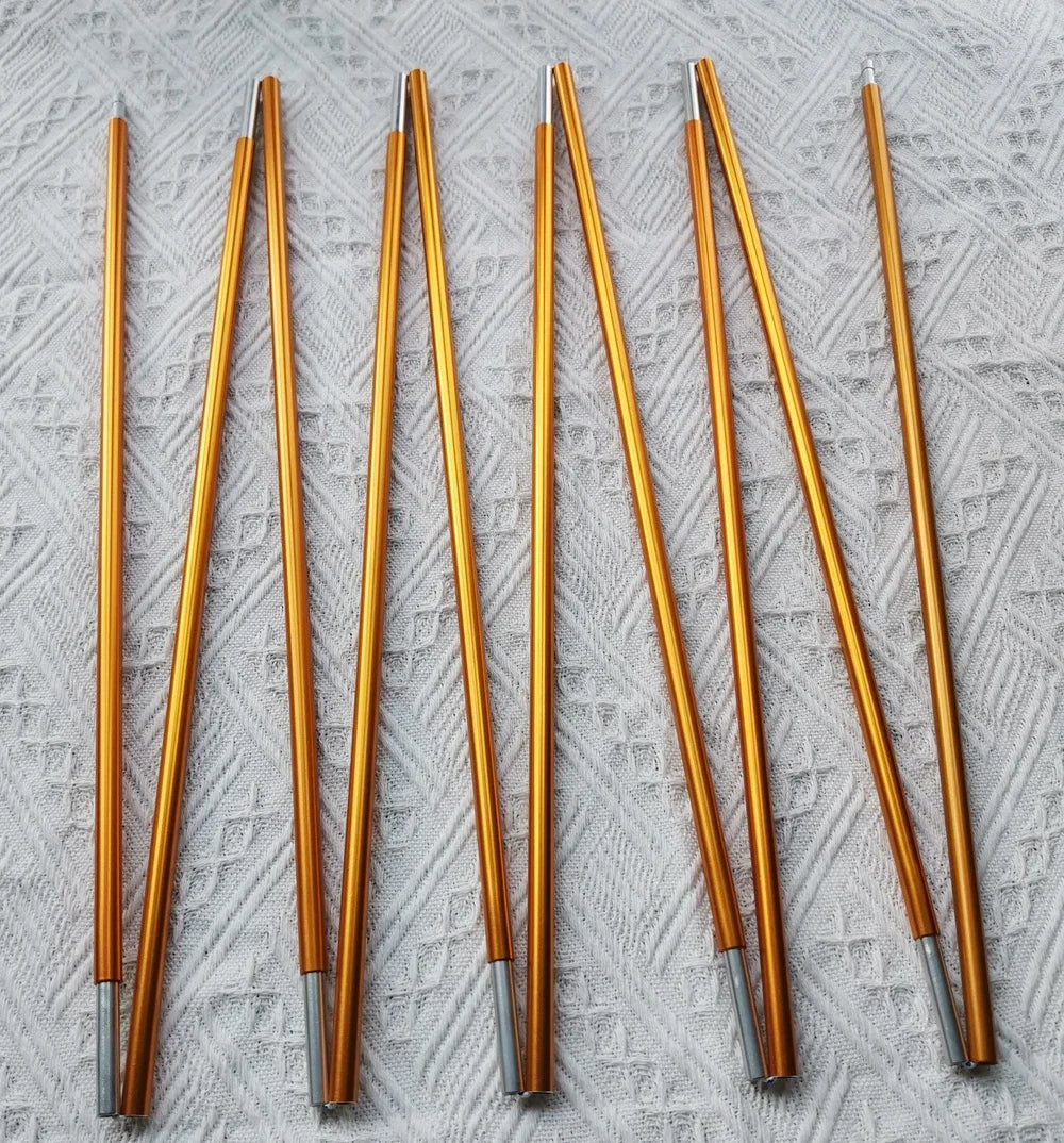 1pc 8.5mm 7001 Aluminum Alloy Tent Poles Replacement 363cm-405cm Lightweight Durable Camping Awning Repair Rod Tent Support Repair Poles