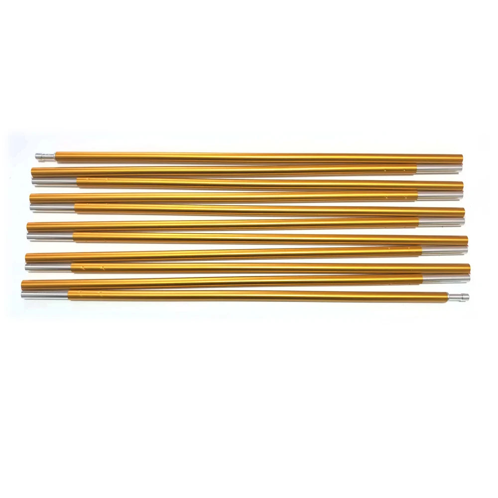 1pc 8.5mm 7001 Aluminum Alloy Tent Poles Replacement 363cm-405cm Lightweight Durable Camping Awning Repair Rod Tent Support Repair Poles