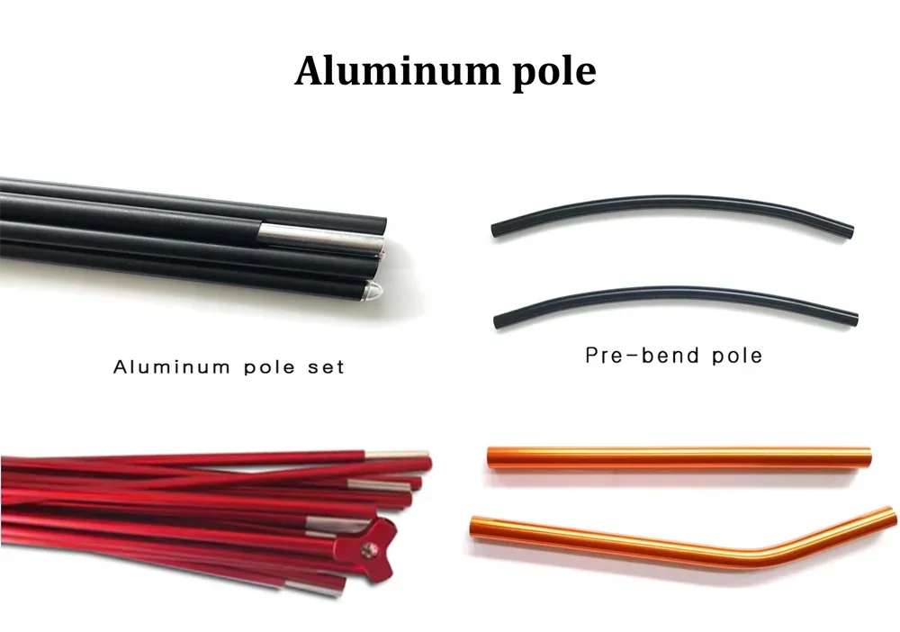 11mm 7001 Aluminum Alloy Tent Pole Replacement 475cm-693cm | Lightweight Durable Camping Awning Repair Support Rod Size