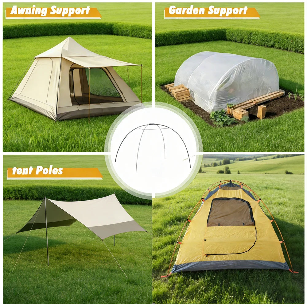 11mm 7001 Aluminum Alloy Tent Pole Replacement 475cm-693cm | Lightweight Durable Camping Awning Repair Support Rod Size
