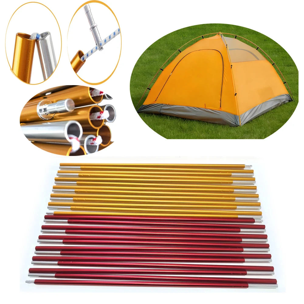 11mm 7001 Aluminum Alloy Tent Pole Replacement 475cm-693cm | Lightweight Durable Camping Awning Repair Support Rod Size