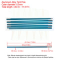 1pc 8.5mm 7001 Aluminum Alloy Tent Poles Replacement 363cm-405cm Lightweight Durable Camping Awning Repair Rod Tent Support Repair Poles