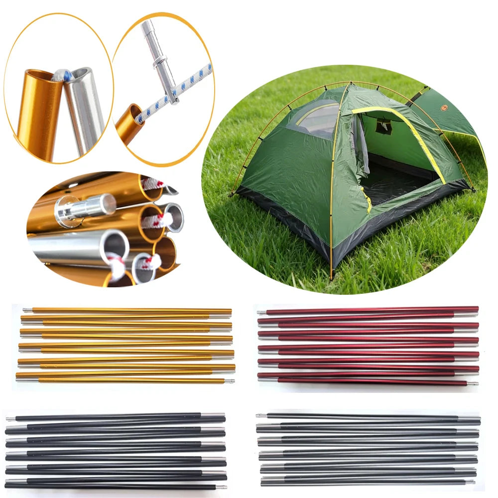 8.5mm 7001 Aluminum Alloy Tent Pole Replacement 8FT -16FT | Lightweight Durable Camping Awning Repair Rod