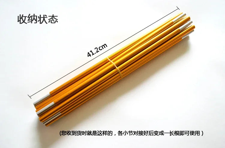 11mm 7001 Aluminum Alloy Tent Pole Replacement 475cm-693cm | Lightweight Durable Camping Awning Repair Support Rod Size