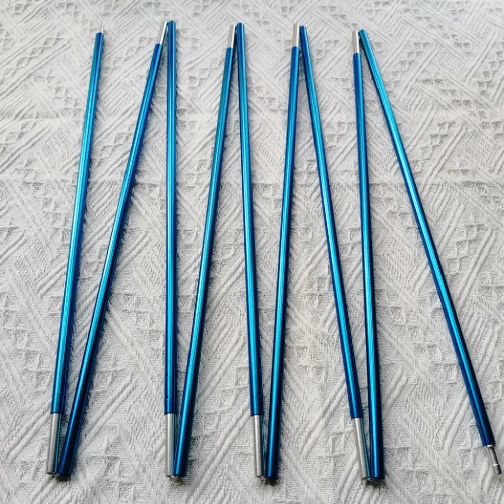 1pc 8.5mm 7001 Aluminum Alloy Tent Poles Replacement 363cm-405cm Lightweight Durable Camping Awning Repair Rod Tent Support Repair Poles
