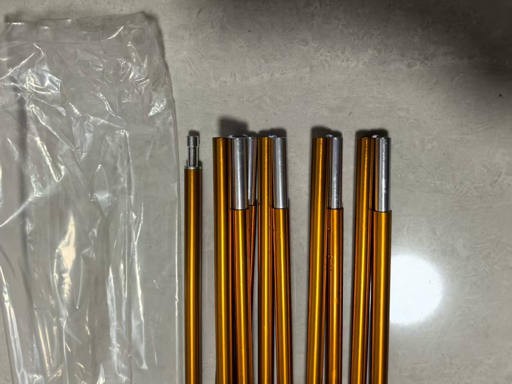 1pc 9.5mm 7001 Aluminum Alloy Tent Pole | 3.49m 4.2m 4.02m 4.42m 4.53m 4.82m 4.87m 5.45m 5.62m 5.87m Replacement Poles Tent Repair